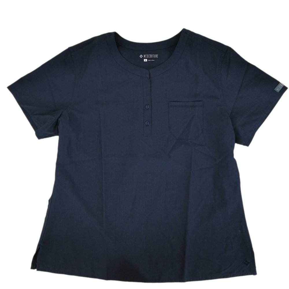 Med Couture Scrub Top 7479-INDH Indigo Heather